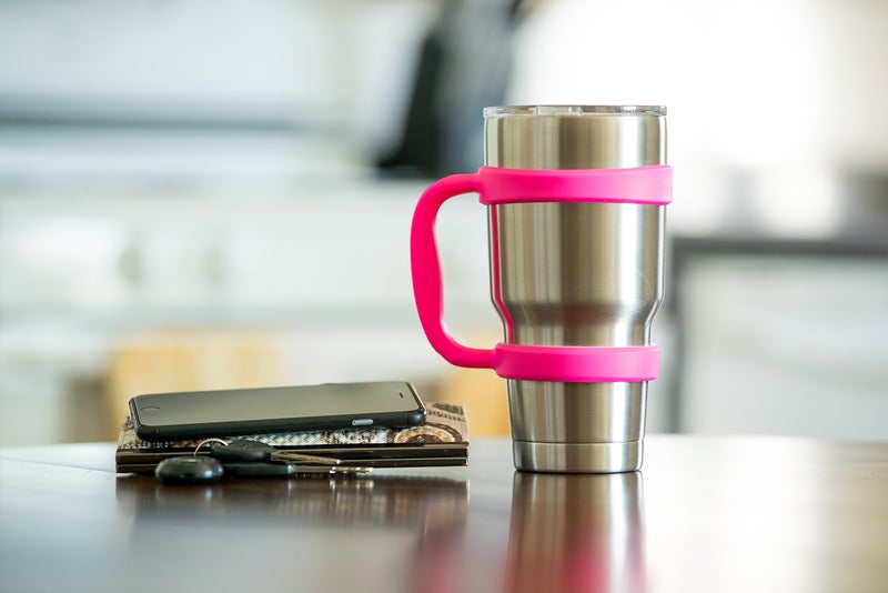 STRATA CUPS 30oz Tumbler Handle (PINK) Available For 30oz YETI Tumbler, OZARK TRAIL, Rambler Tumbler- BPA FREE - Image 3